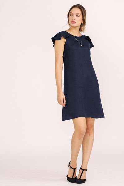 l'amour est bleu Kurzes Abendkleid aus Ecovero Viskose