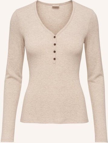 NORDLICHT Damen Henley Rippshirt Longsleeve aus Bio-Baumwolle HEDDA