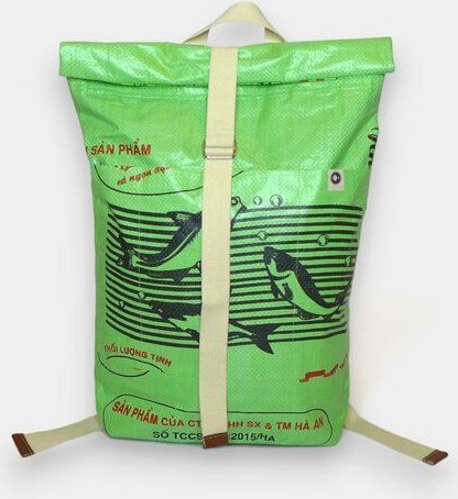 REFISHED fair fashion Rucksack 'BACKPACK' - upcycelte Fischfuttersäcke