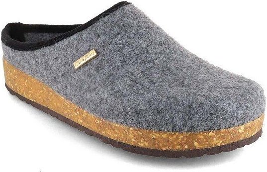 Tuffeln Vegane Hausschuhe im Tiroler Clogs Design - Unisex Filzpantoffeln mit Korkfußbett