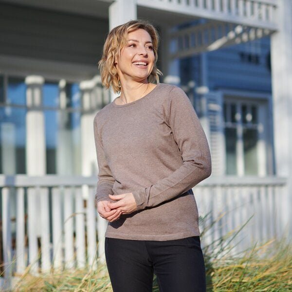 Kokon Zwo Rundhalspullover 85% Baumwolle (kbA), 10% Seide (peacesilk) 5% Kaschmir (kbT)