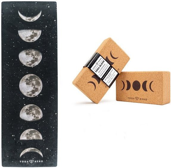 Yoga Hero Yoga Set: Classic Yogamatte + 2 Yogablöcke
