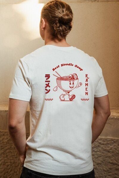 Kultgut Artdesign - Shirt aus recycelter Biobaumwolle /Ramen