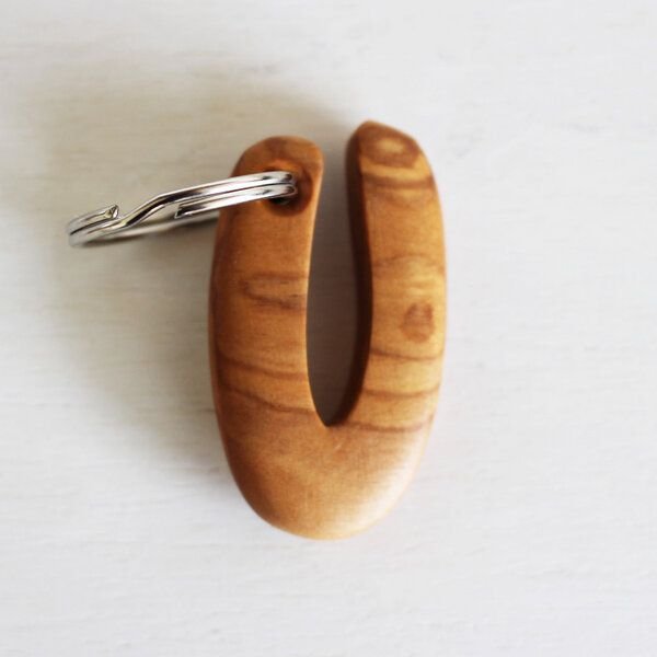 Mitienda Shop Schlüsselanhänger aus Holz Buchstaben A-Z | Holz Anhänger