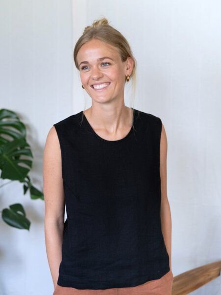 FUXBAU Frauen Leinentop