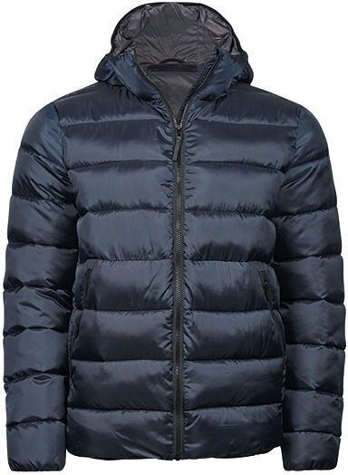 TeeJays Steppjacke Herren Unisex Wattierte Jacke mit Kapuze und Seitentaschen