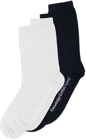 KnowledgeCotton Apparel 2-Pack Socken CLASSIC aus Bio-Baumwolle und recycelten Polyamiden