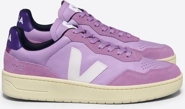 Veja Damen-Sneaker V-90 OT Leather Orchid White