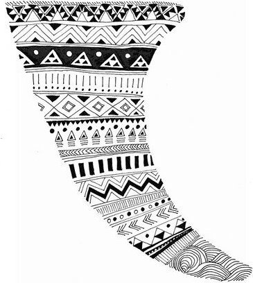 Photocircle Poster / Leinwandbild - Mantika Surfing Fin Azteken