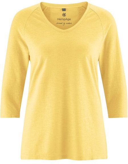 HempAge Raglanshirt mit 3/4-Arm Hanf/Biobaumwolle