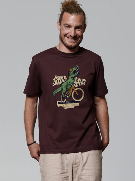 watapparel T-Shirt Unisex T-Rex Fahrrad