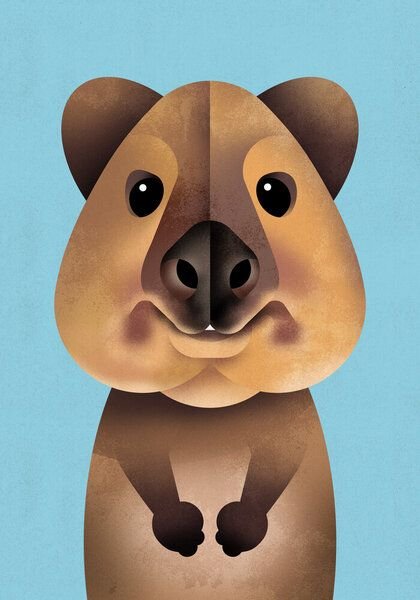 Photocircle Poster / Leinwandbild - Quokka