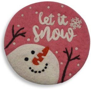 Frida Feeling Filzuntersetzer rund mit verschiedenen Weihnachtsmotiven