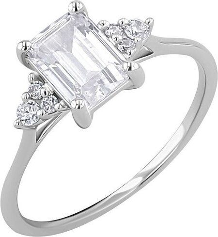 Eppi Verlobungsring mit Moissanit und Lab Grown Diamanten Miha