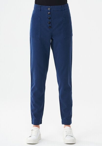 ORGANICATION Garment Dyed Hose aus TENCEL Lyocell-Mix