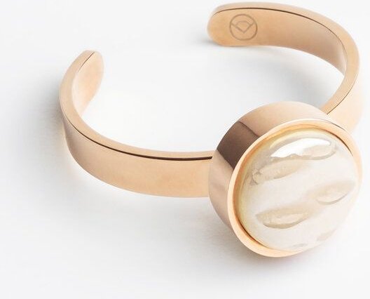 ALEXASCHA Größenverstellbarer Ring mit Stein | Roségold