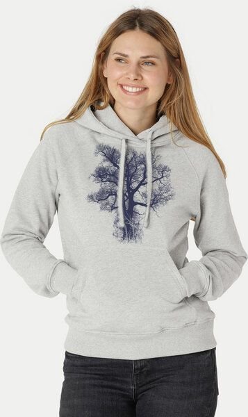 Peaces.bio - handbedruckte Biomode Bio-Damen-Kapuzensweater Chestnut