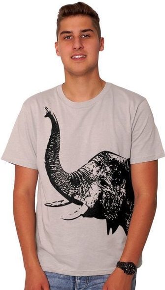 Thumbnail - HANDGEDRUCKT "Elefant" Herren T-Shirt