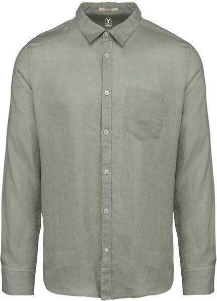 YTWOO Leinenhemd für Herren aus 100% Leinen mit Kragen