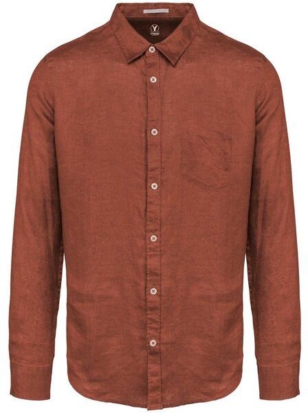 Thumbnail - YTWOO Leinenhemd für Herren aus 100% Leinen mit Kragen