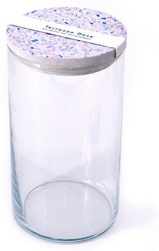 Objet Vague Terrazzo Dose, Vorratsglas, 1480ml