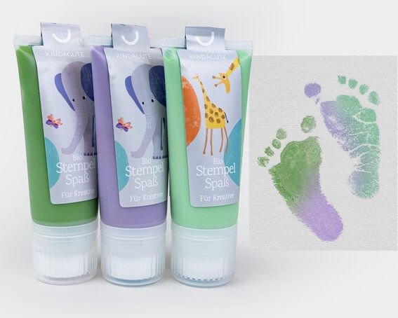 Thumbnail - KINDACUTE 3CHEERS - 3x 50ml Bio Stempelspaß für Babys & Kids