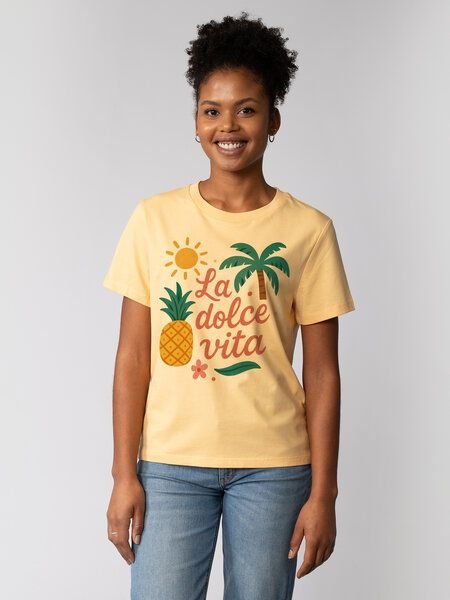 watapparel T-Shirt Frauen La dolce vita