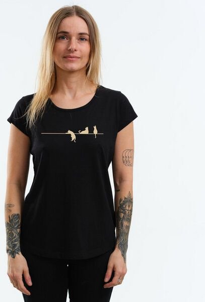 GARY MASH Shirt Asheville Katzen aus Modal®-Mix