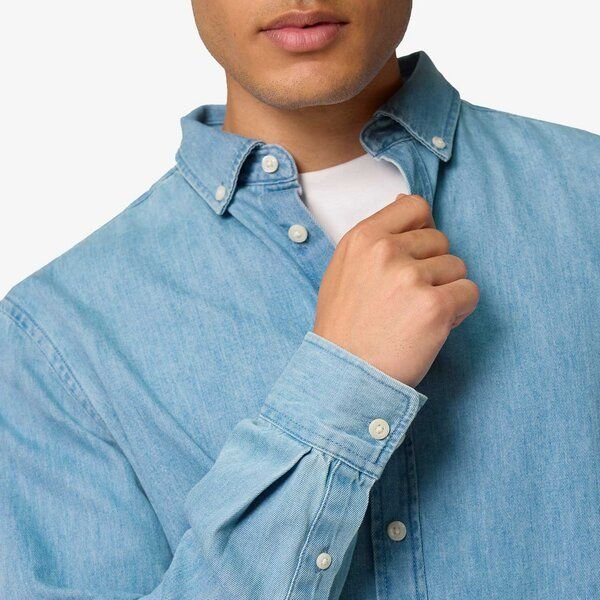 YTWOO Herren-Jeanshemd aus Bio-Baumwolle