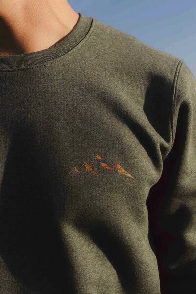 Kultgut Biofair - Supersoft Sweatshirt - Pullover / Little Mountain Landscape