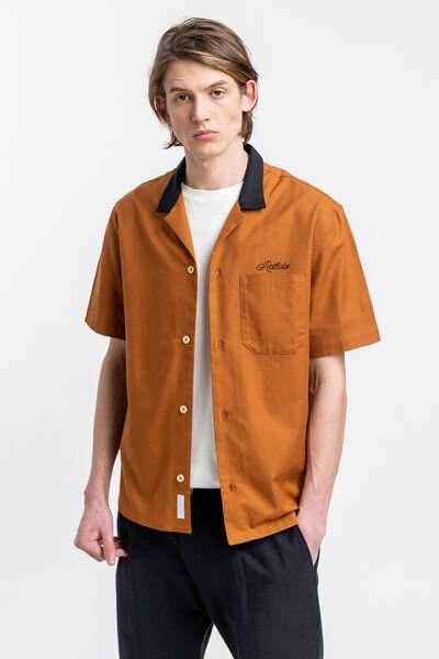 Rotholz Bowling Hemd mit Kontrastkragen