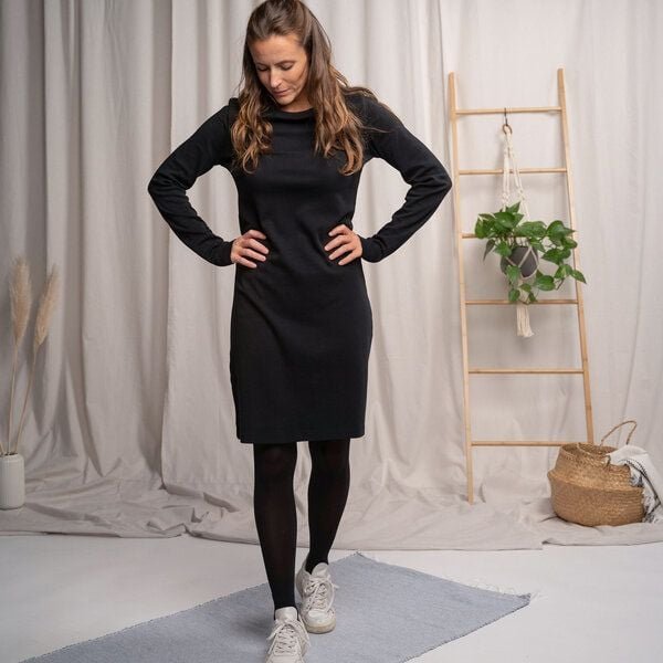 Thumbnail - Vresh Clothing Vlora - Langarmkleid aus Biobaumwolle