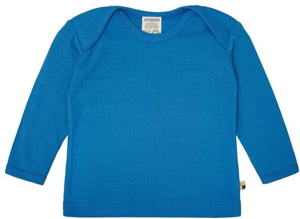 loud + proud Babys & Kinder Shirt langarm Uni mit Rippe, GOTS-zertifiziert