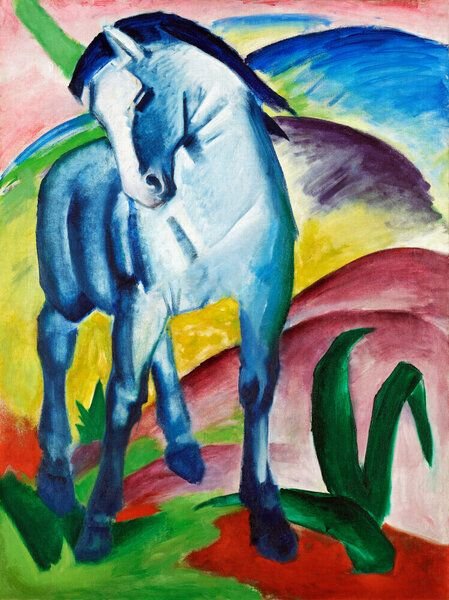 Photocircle Poster / Leinwandbild - Franz Marc - Der Blaue Reiter I