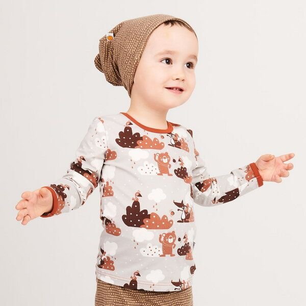 Cheeky Apple Langarm Baby-Shirt aus Bio-Baumwolle "Yo-yo"