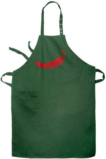 HANDGEDRUCKT "Chilly" Latzschürze