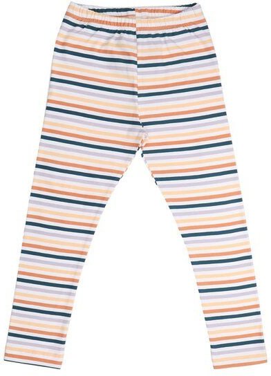 Kinder Leggings Bio-Baumwolle Colorful Stripes von Walkiddy, bunte GOTS-zertifizierte Jersey-Leggings, vegan & fair prod...