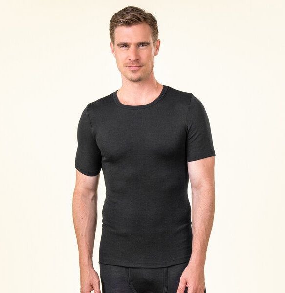 Living Crafts Herren Unterhemd aus Wolle