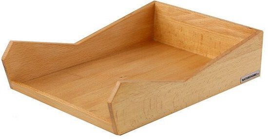 NATUREHOME Briefablage Büro-Ablage aus Buchenholz stapelbar für Din A4 Serie SKRIPT