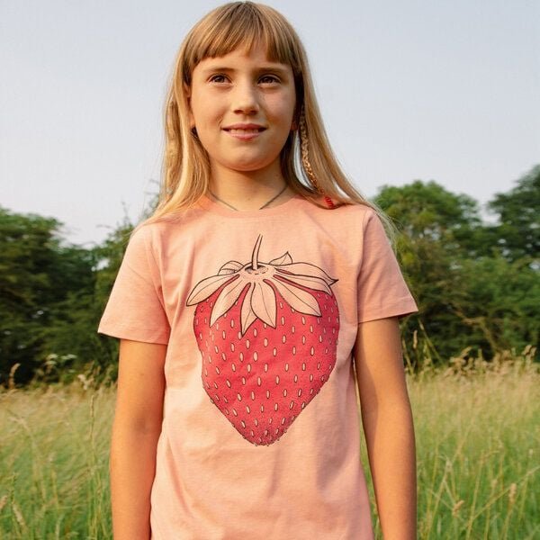 Cmig Kinder T-Shirt Erdbeere in fraiche peche