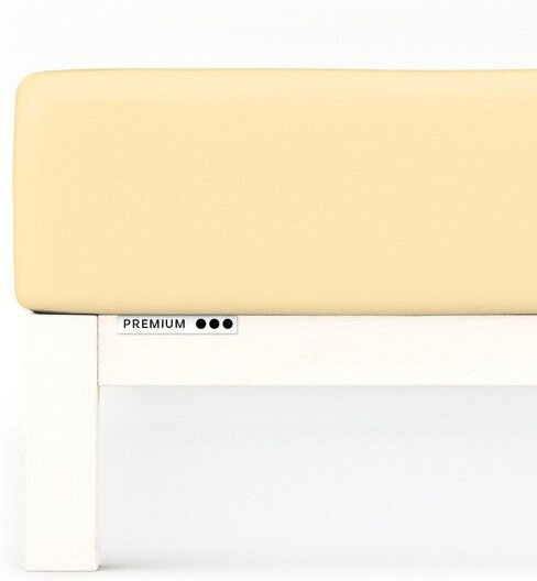 Schlafgut Spannbettlaken Premium - 95% Bio-Makobaumwolle, 5% Elasthan - Matratzenhöhe von 18-35cm