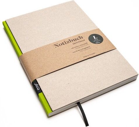 tyyp Design-Notizbuch A5 100 % Recyclingpapier „BerlinBook“