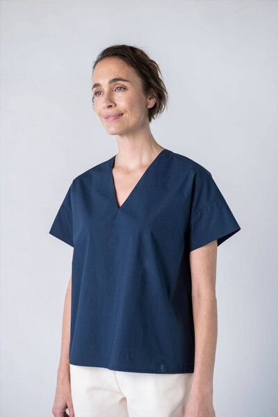 Grenzgang Damen Bluse Coco aus formbeständigen Biobaumwollstoff (kbA)