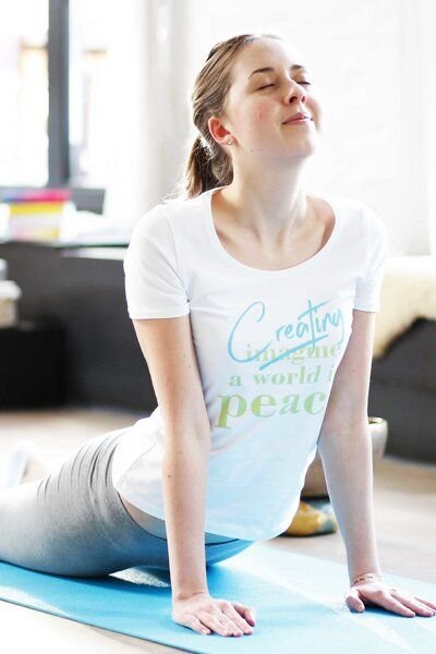 SPARKLES OF LIGHT Yoga Shirt | CREATING PEACE
