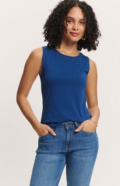 TRANQUILLO Jerseytop Junaa Slub Jersey mit Rücken-Schlitz (1020001)