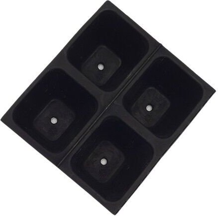 FAIR ZONE Saatgutschale L – Anzuchttöpfe je 5 x 4 cm