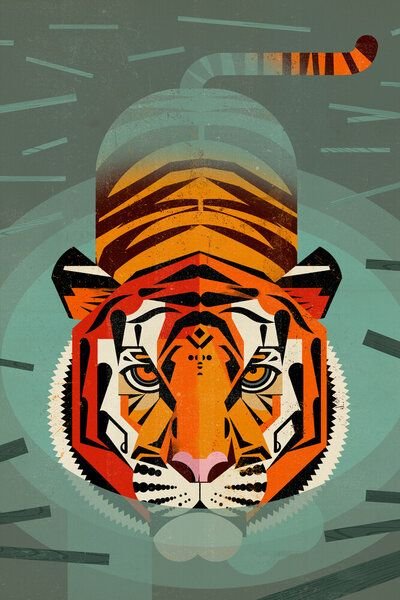 Photocircle Poster / Leinwandbild - Tiger