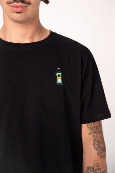 Fashion Drinks Jägermeister | Besticktes Organic Bio Baumwoll T-Shirt