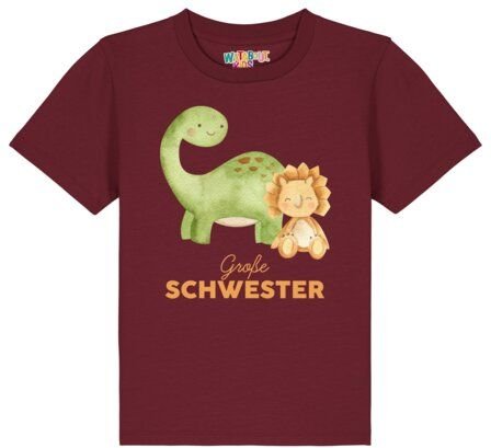 watabout.kids T-Shirt Kinder Dinosaurier 06 Große Schwester