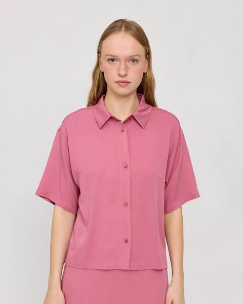 Mazine Kurzarm Hemdbluse - aus Ecovero